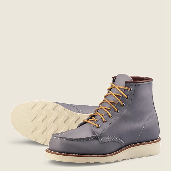 Red Wing Heritage Boots 6-Inch Classic Moc – Short Boundary Læder - Grå - Dame 1974-XUIGV